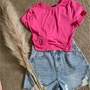 Outfit Bundle/ top and denim shorts